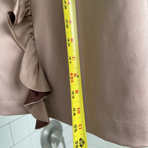 Max and Cleo dress. Champagne color with chocolate. - Picture 3 of 6